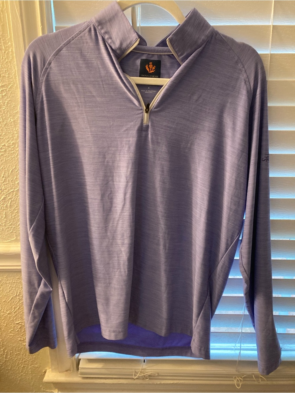Women’s Lavender Quarter-Zip Pullover Top